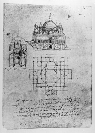 Design for a Church by Leonardo da Vinci